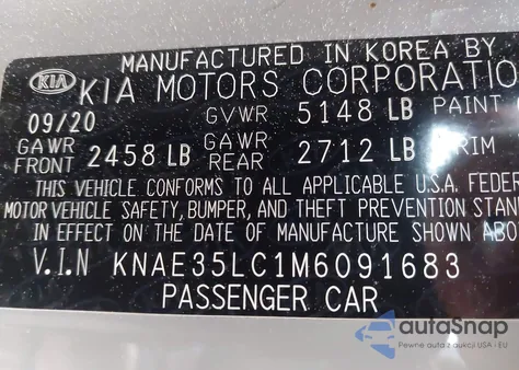 2021 Kia Stinger Gt from USA, damaged, VIN KNAE35LC1M6091683